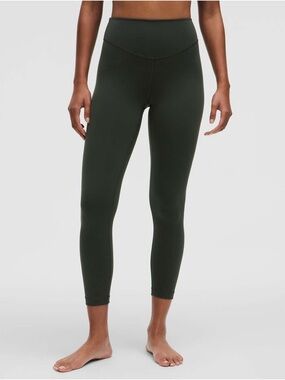 Lululemon Wunder Under SmoothCover HR Tight 25” in Blackened Pine